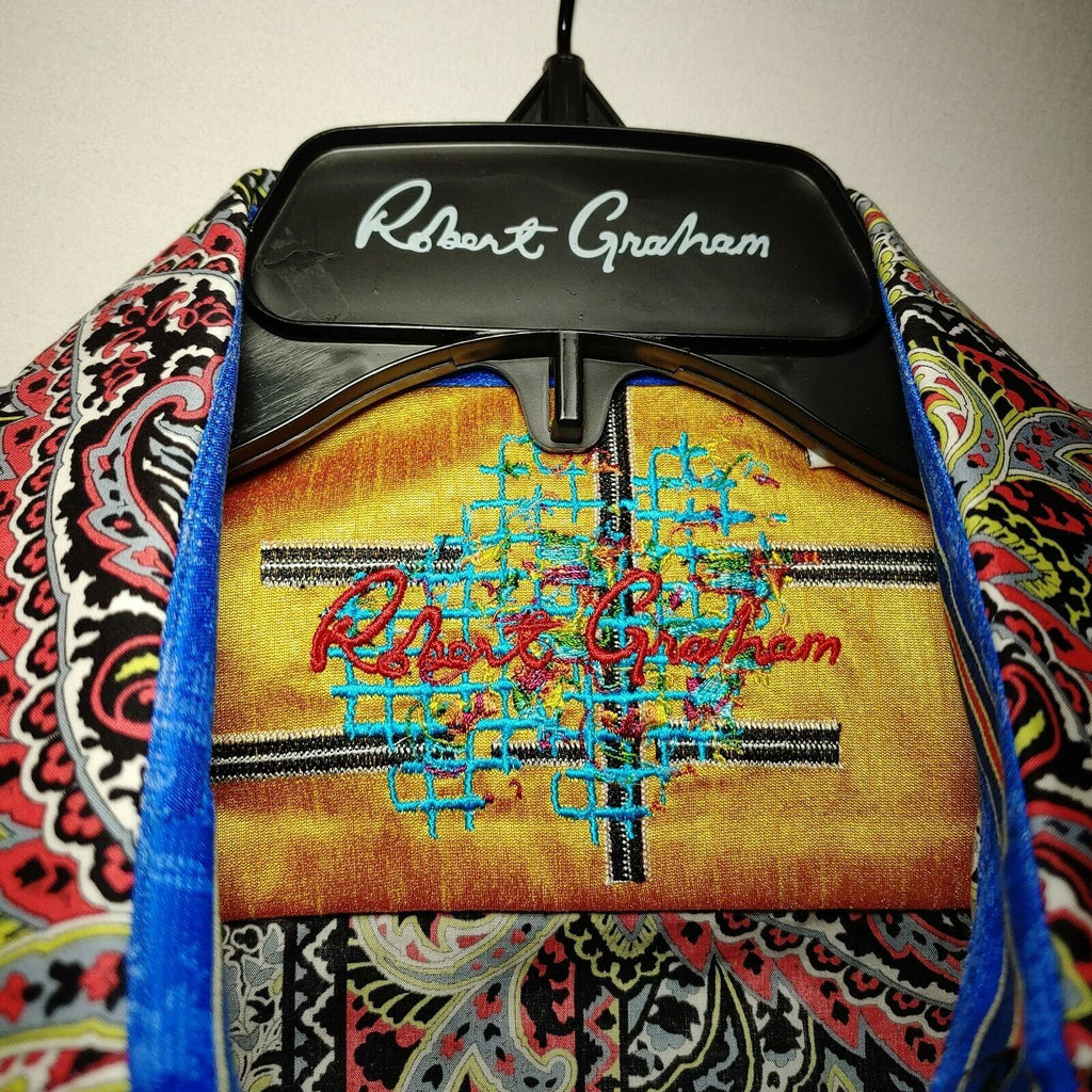 Robert Graham - Colorful Long Sleeve - Men's Medium Button Down Classic Fit