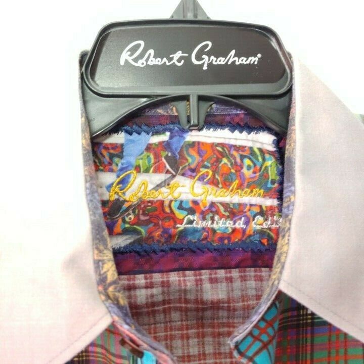 Robert Graham - Colorful Long Sleeve - Men's Medium Button Down Classic Fit