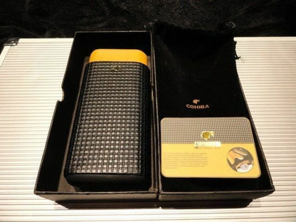 Black & Gold Leather  Carrying Case