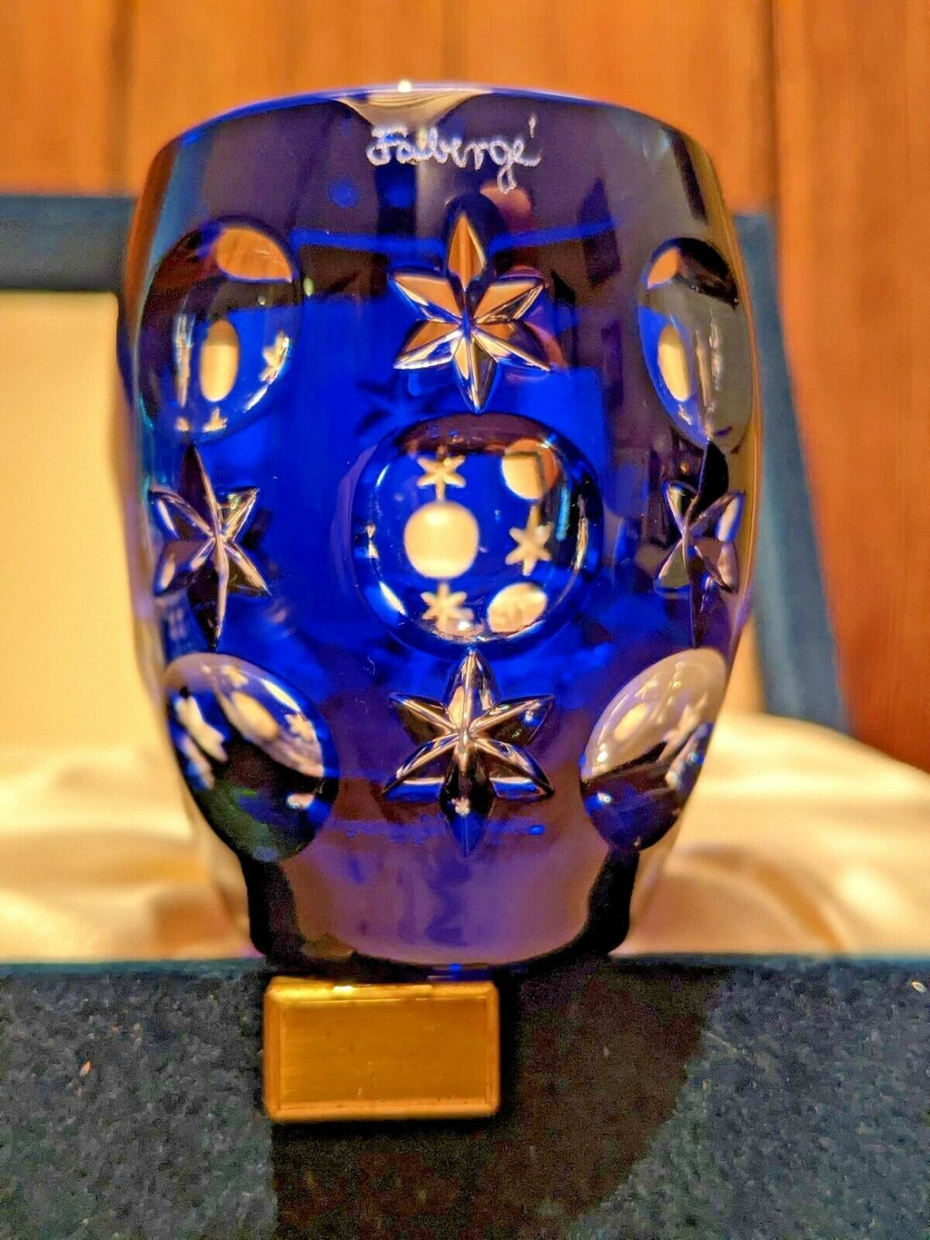 Faberge Colored Crystal Shot Glasses