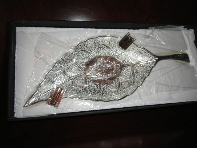 silver plated ashtray