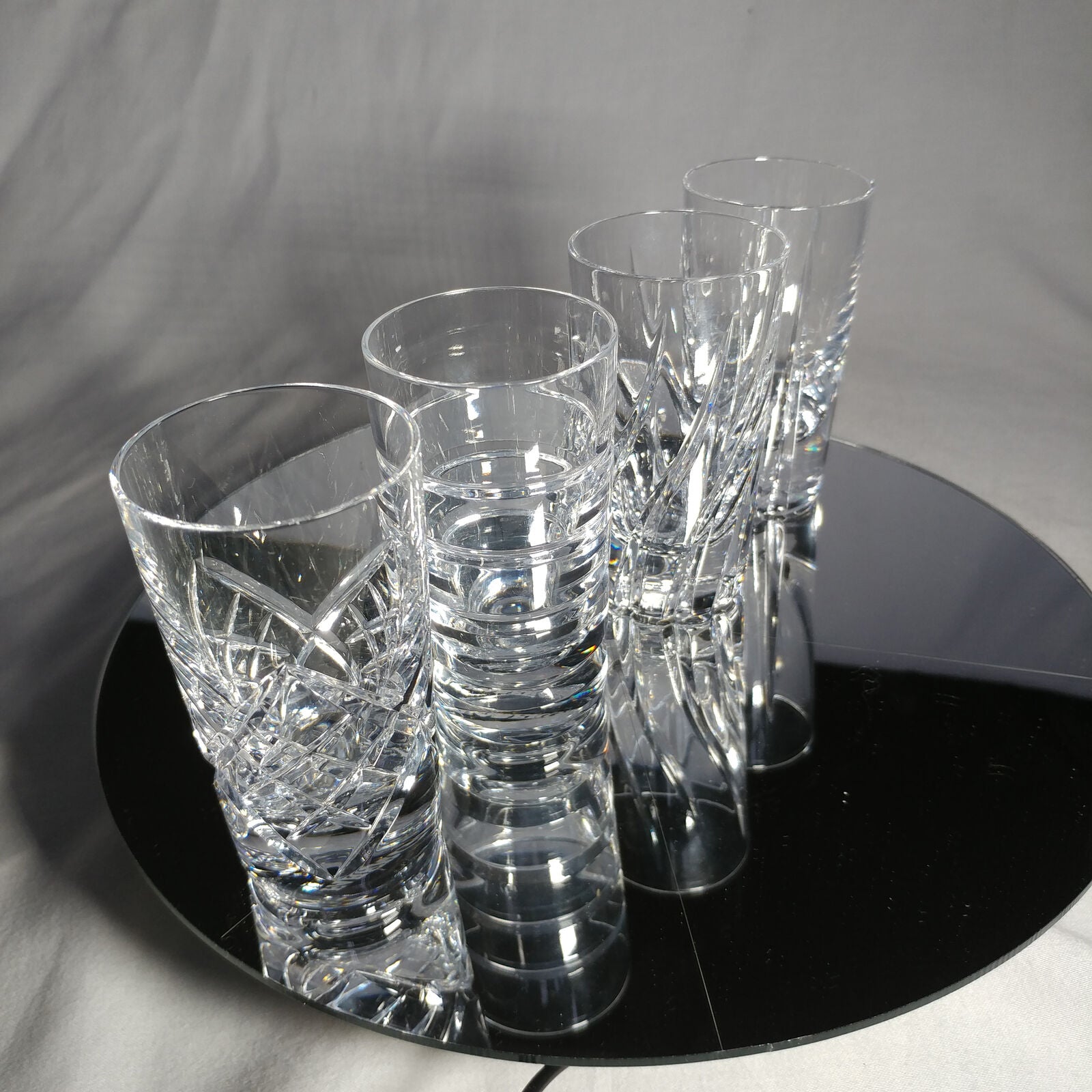 Faberge Clear Crystal Shot Glasses
