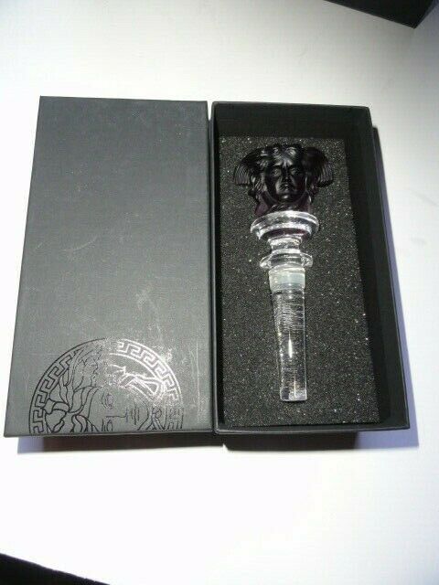 Versace Medusa Amethyst Crystal Bottle Stopper