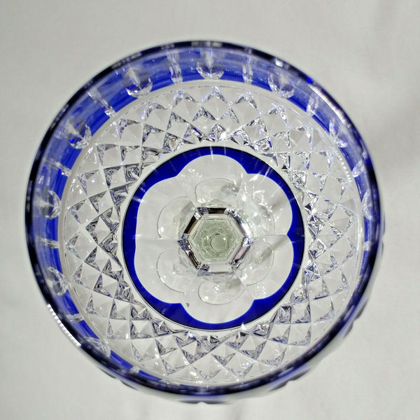 FABERGE  XENIA IMPERIAL COBALT BLUE  CRYSTAL GOBLET | SINGLE