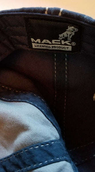 Mack Trucks Blue Denim  Embroidered Baseball Cap