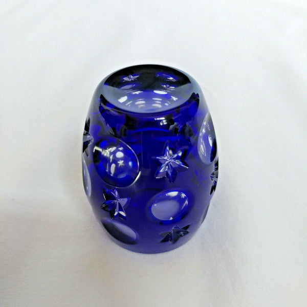 Faberge Galaxy Cobalt Blue Crystal Shot Glass