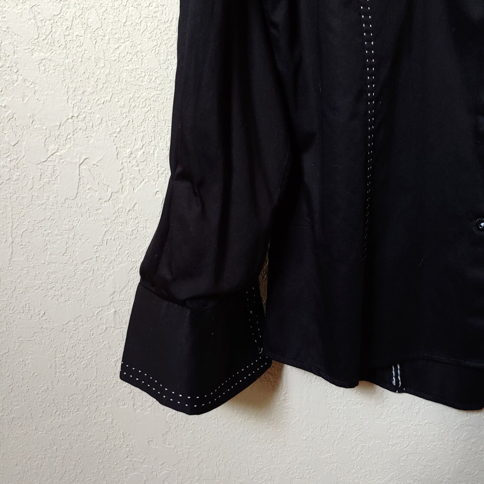 Envy Couture | Slim Fit | Black Longsleeve Buttondown Casual Shirt