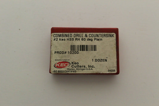 Keo Cutters Inc. Combined Drill and Countersink #2