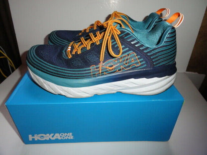 Hoka One One Bondi 6 Black Iris / Storm Blue Tennis Running Men's Size 12.5"