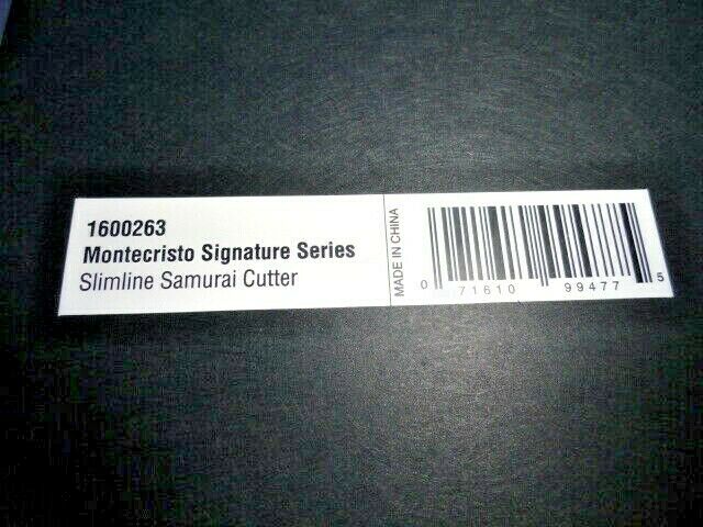 Montecristo Signature Series Slimline Samurai Cutter