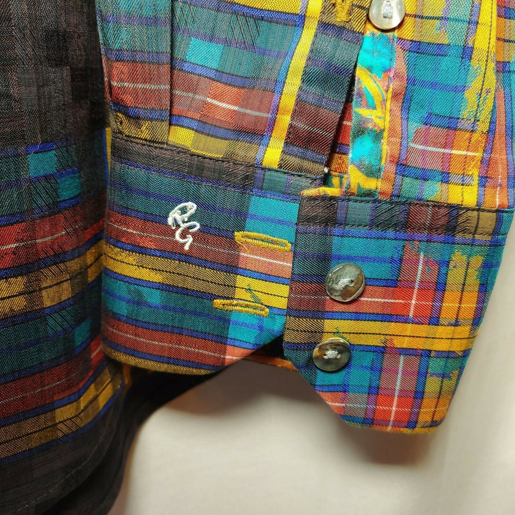 Robert Graham - Colorful Long Sleeve - Men's Medium Button Down Classic Fit