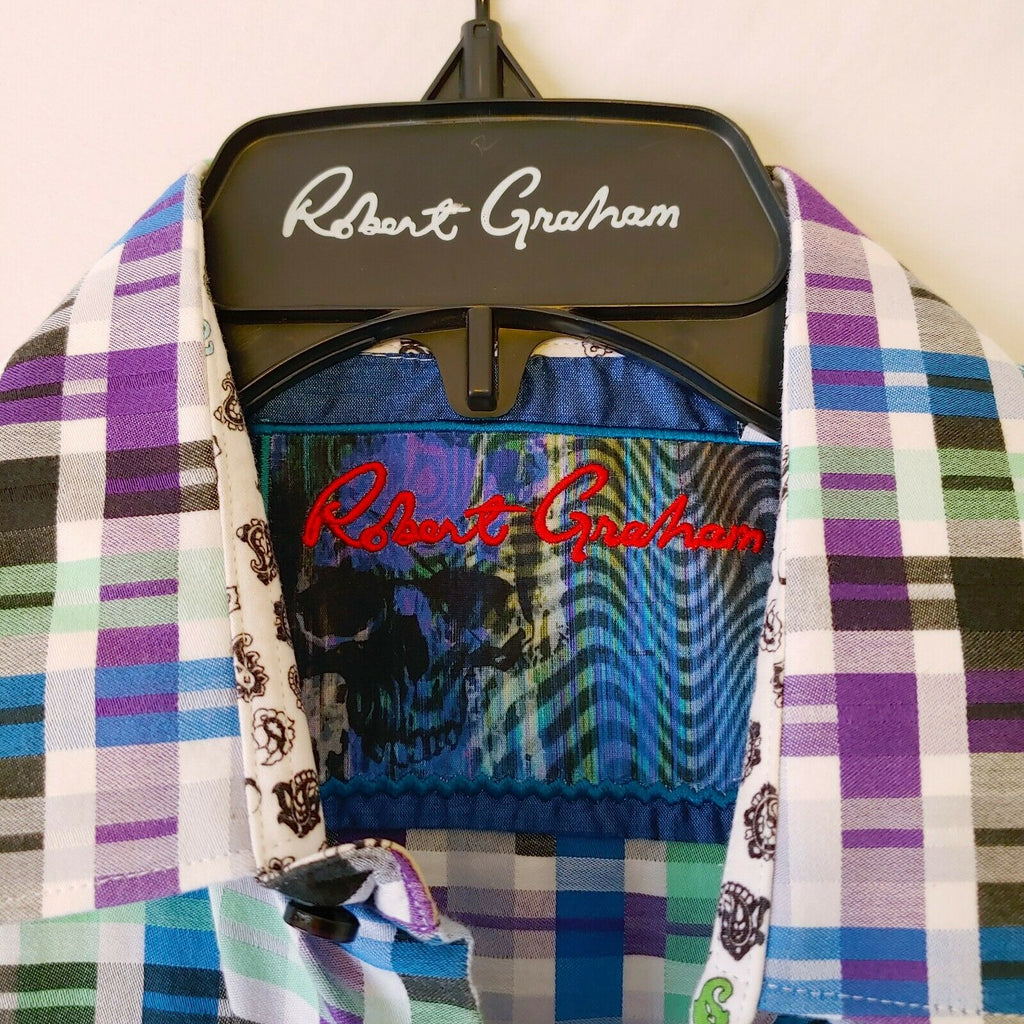 Robert Graham - Short Sleeve Mazzed Printed Sport Shirt Classic Fit - Medium