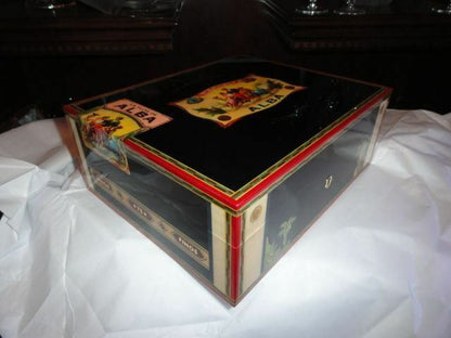 Elie Bleu Flor de Alba Black Humidor 75 Ct new in the original box