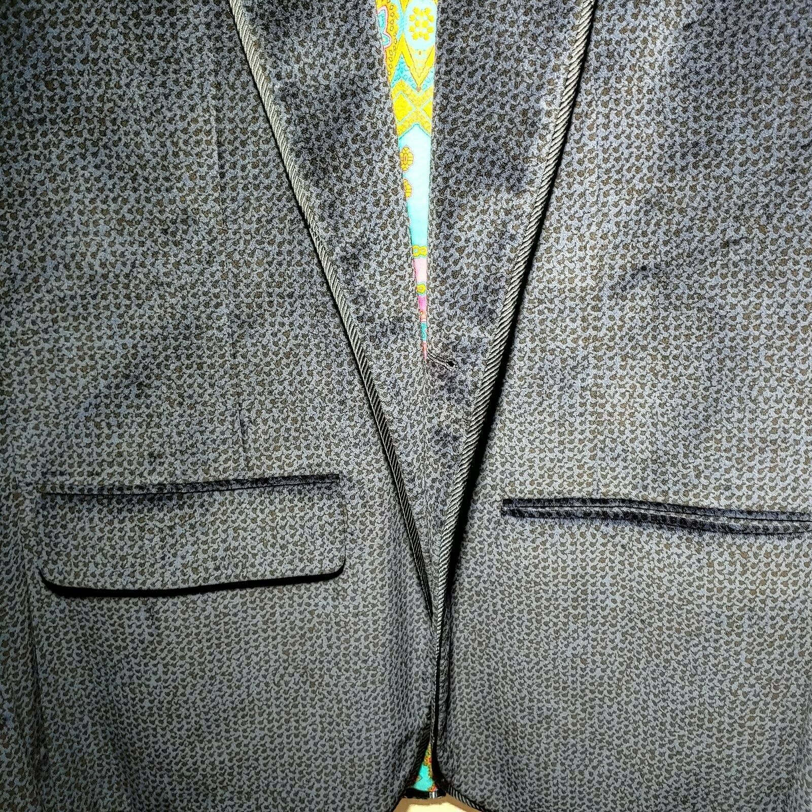Robert Graham - Classic Fit Sport Coat Suede Jacket - Navy Blue