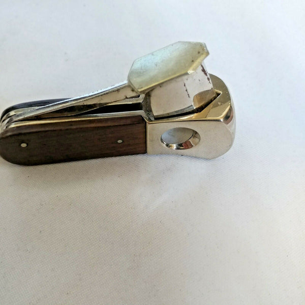 Mini Vintage Cigar Cutter with wood Handle