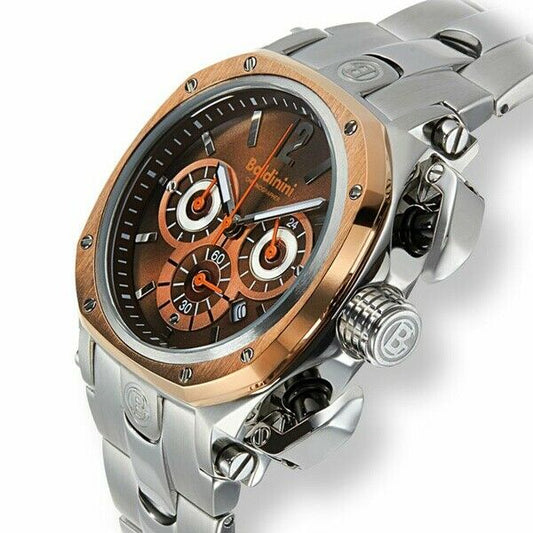 Baldinini Men's Chronographer Watches |  Chronograph Burgundy/Orange (62623705)