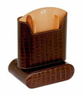 Brizard and Co. - The "Show Band" Travel Humidor - Croco Pattern Tobacco