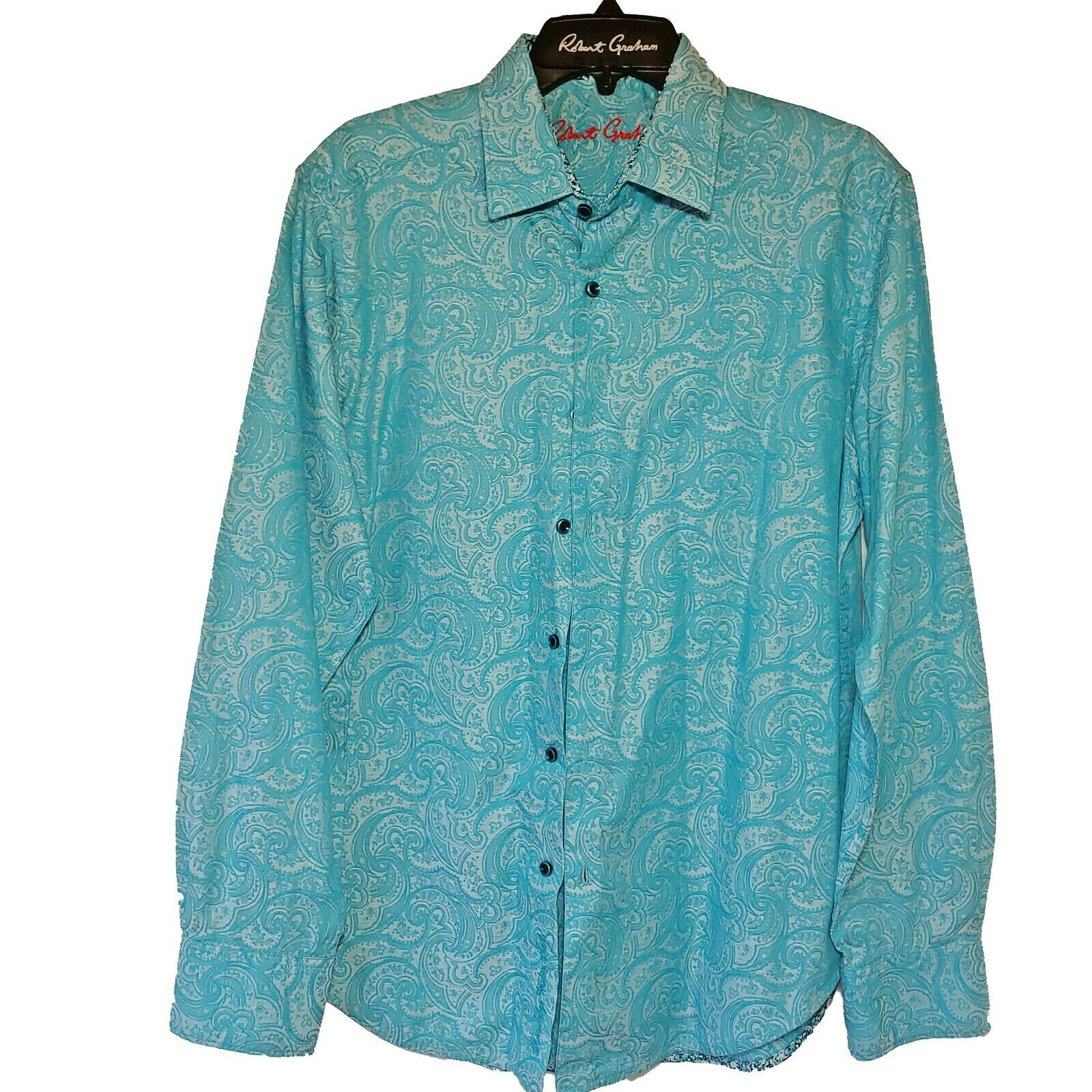 Robert Graham - Colorful Long Sleeve - Men's Medium Button Down Classic Fit
