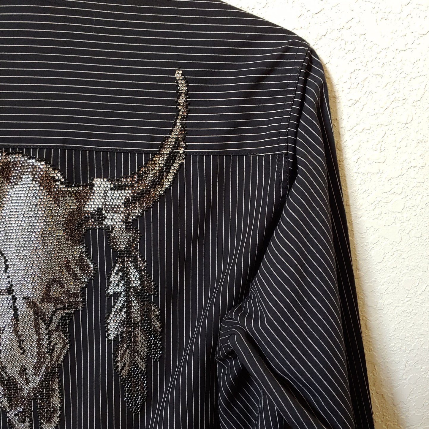 Artine | Men's Black Long sleeve Button down Casual Shirt