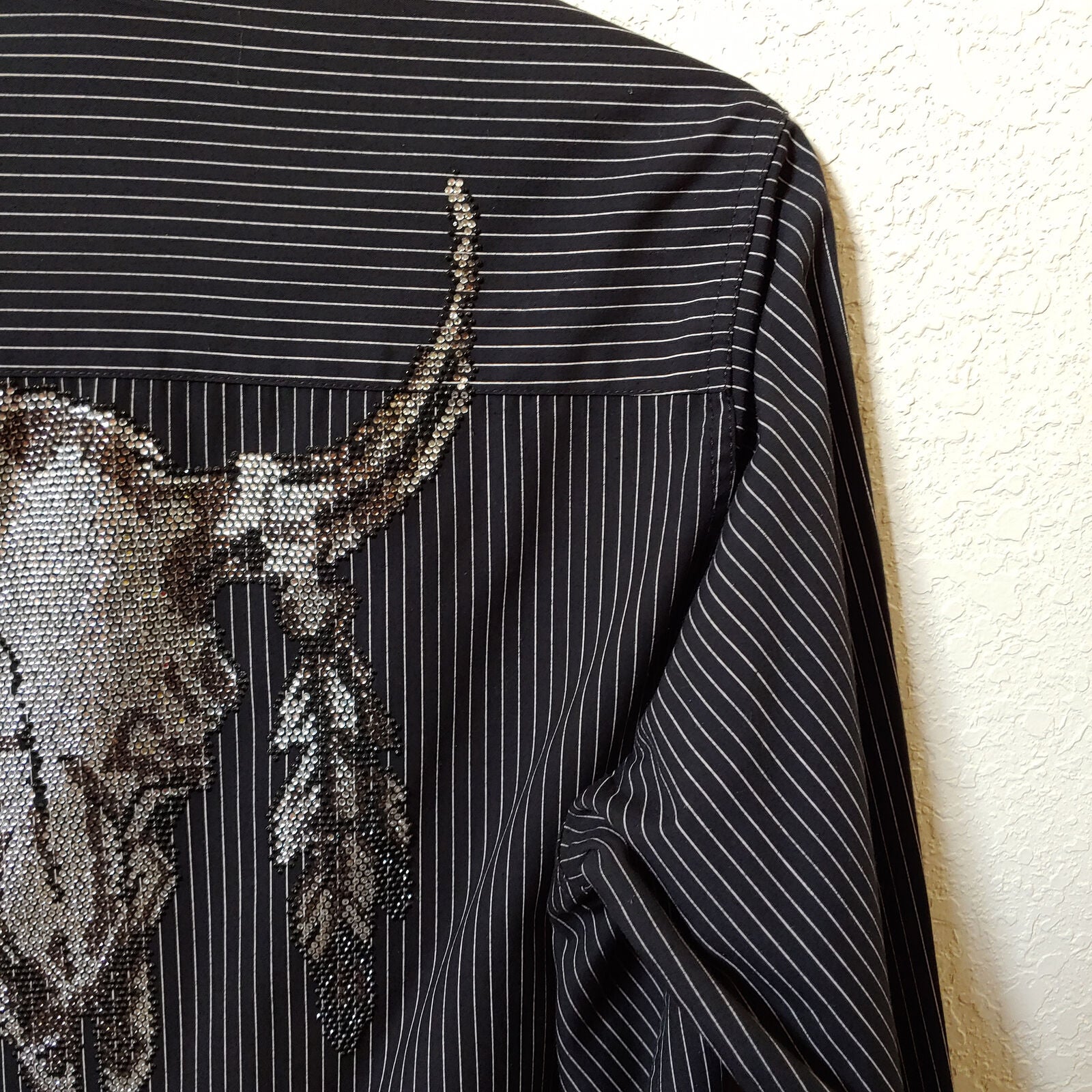 Artine | Men's Black Long sleeve Button down Casual Shirt