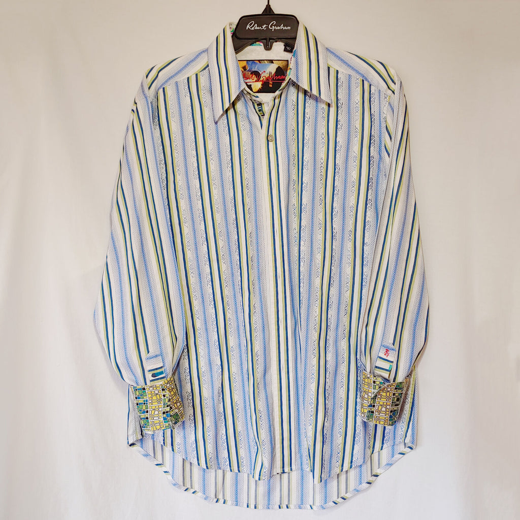 Robert Graham - Colorful Long Sleeve - Men's Medium Button Down Classic Fit