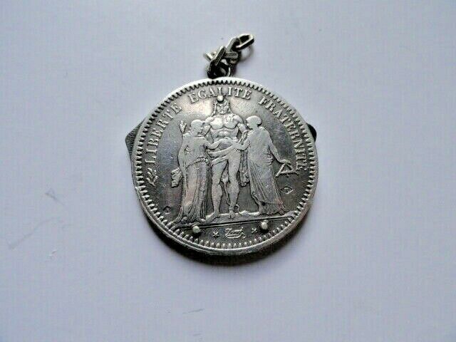 VINTAGE ELOI PERNET FRANCE 1868 SILVER COIN POCKET KNIFE