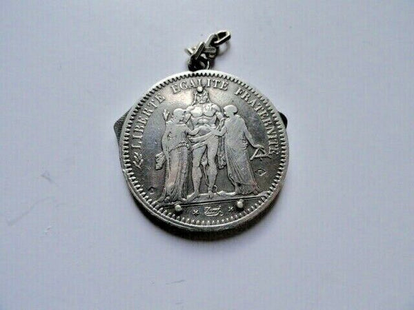 VINTAGE ELOI PERNET FRANCE 1868 SILVER COIN POCKET KNIFE