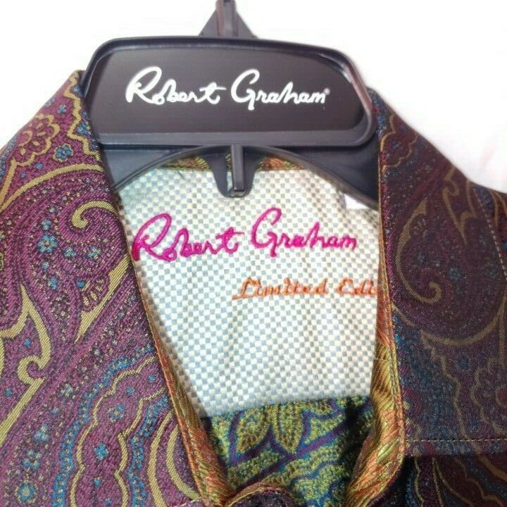 Robert Graham - Colorful Long Sleeve - Men's Medium Button Down Classic Fit
