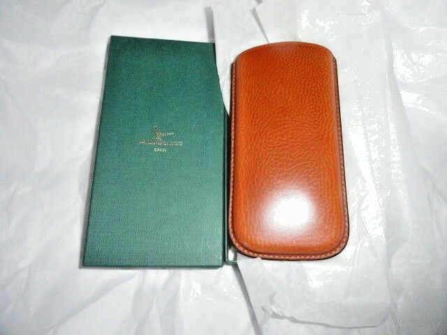 R. D. Gomez Tan Leather Glasses Case