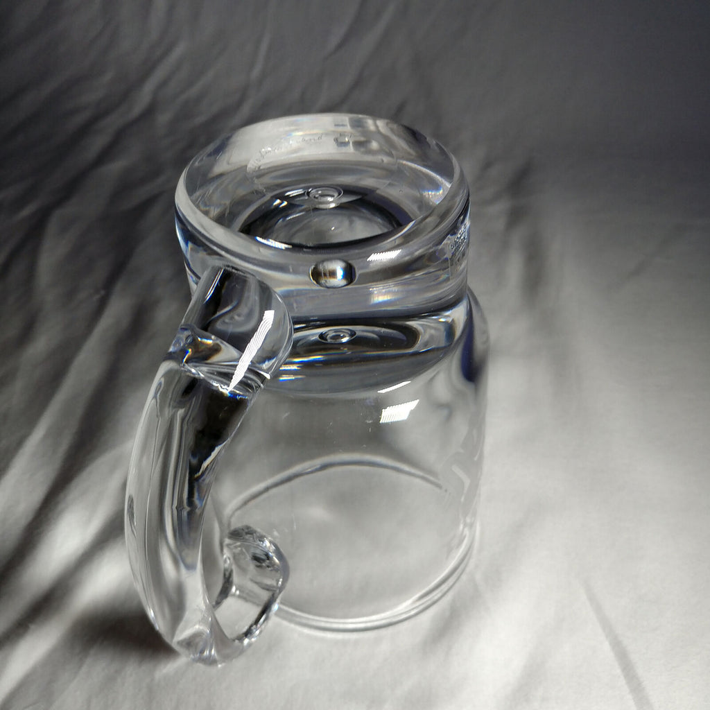 KOSTA BODA ART GLASS CRYSTAL MUG VICKE LINDSTRAND ETCHED 1971