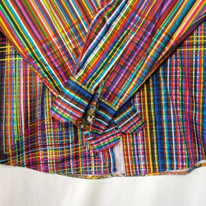 Robert Graham - Colorful Long Sleeve - Men's Medium Button Down Classic Fit