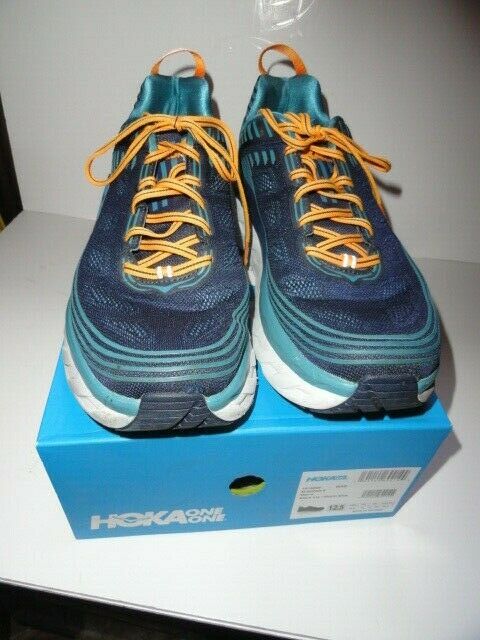 Hoka One One Bondi 6 Black Iris / Storm Blue Tennis Running Men's Size 12.5"