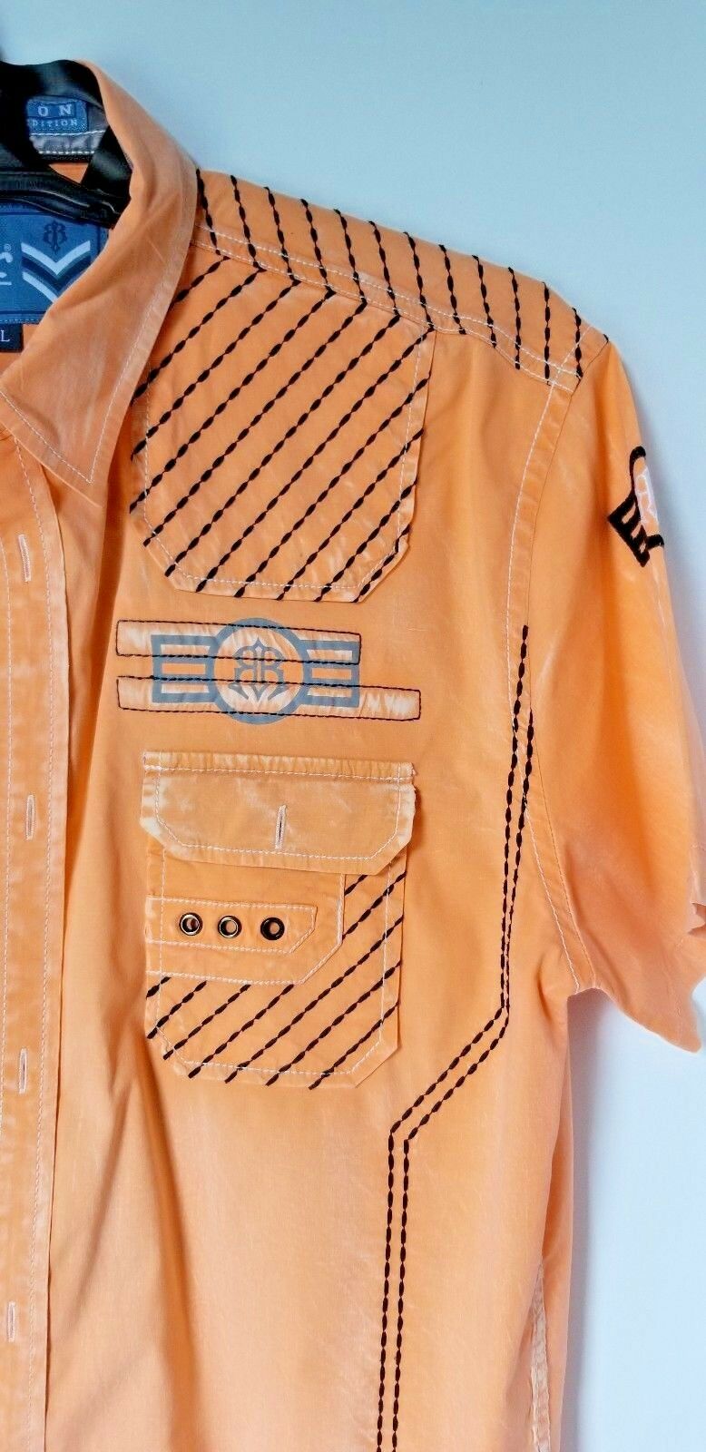 Roar Orange Short Sleeve Shirt sized Large