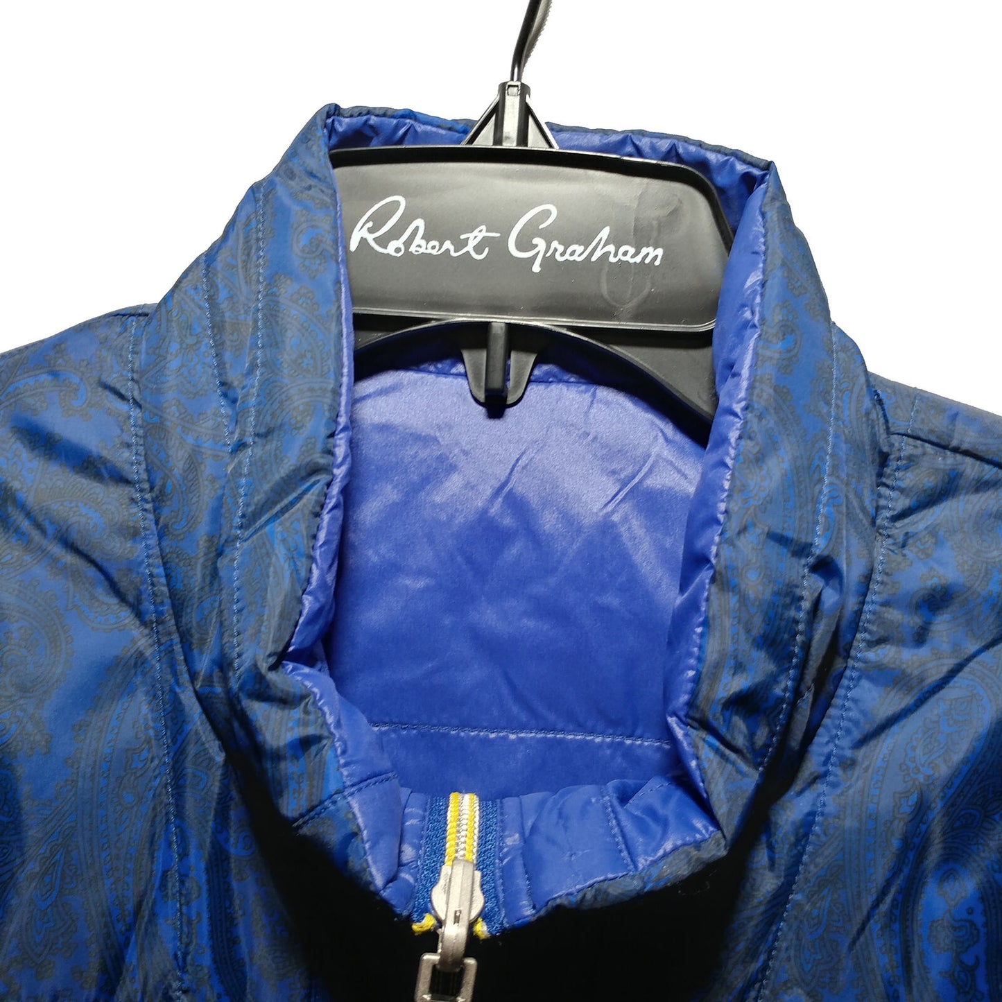 Robert Graham - Blue Vest - Men's Medium Zip-Up