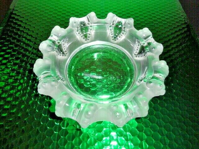 Lalique Cannes crystal ashtray