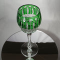 FABERGE XENIA IMPERIAL EMERALD GREEN  CRYSTAL GOBLET | SINGLE
