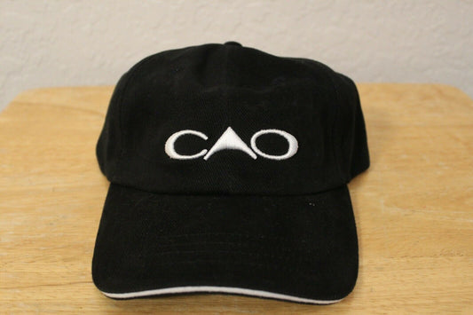 CAO Embroidered Black/White baseball cap