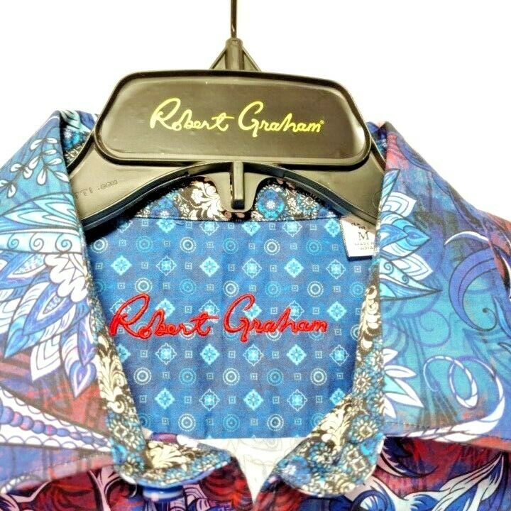 Robert Graham - Colorful Long Sleeve - Men's Medium Button Down Classic Fit