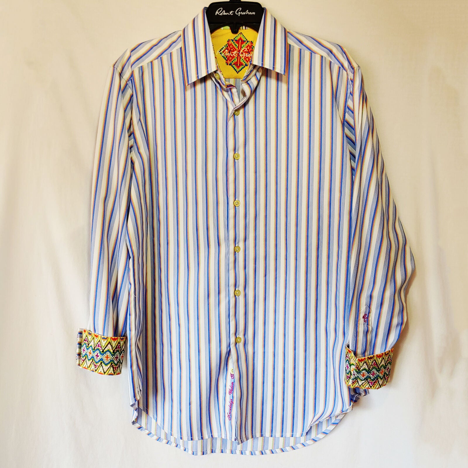 Robert Graham - Colorful Long Sleeve - Men's Medium Button Down Classic Fit