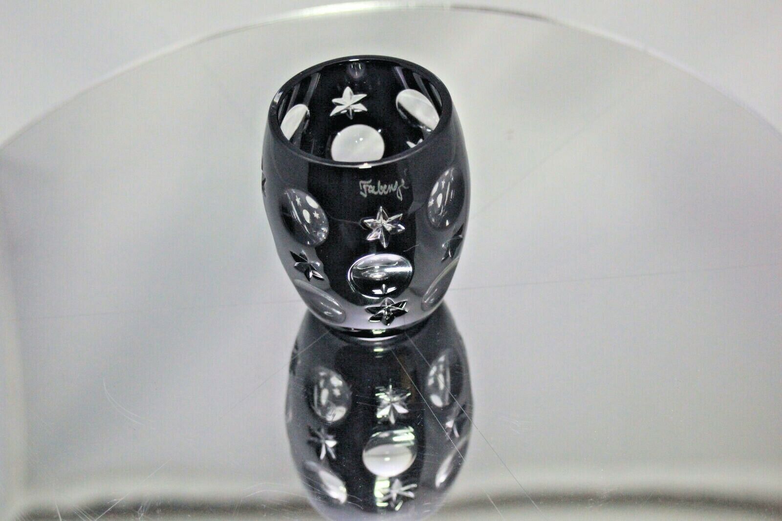 Faberge Galaxy Black Crystal Shot Glass