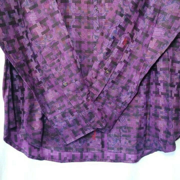 Robert Graham - Colorful Long Sleeve - Men's Medium Button Down Classic Fit