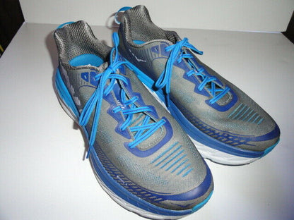 HOKA ONE ONE Bondi 5 Men's Athletic Shoes  Grey / Blue 13" M Size