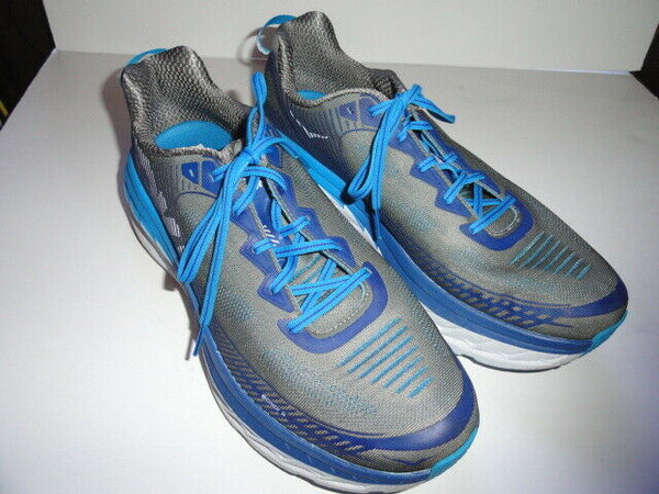 HOKA ONE ONE Bondi 5 Men's Athletic Shoes  Grey / Blue 13" M Size