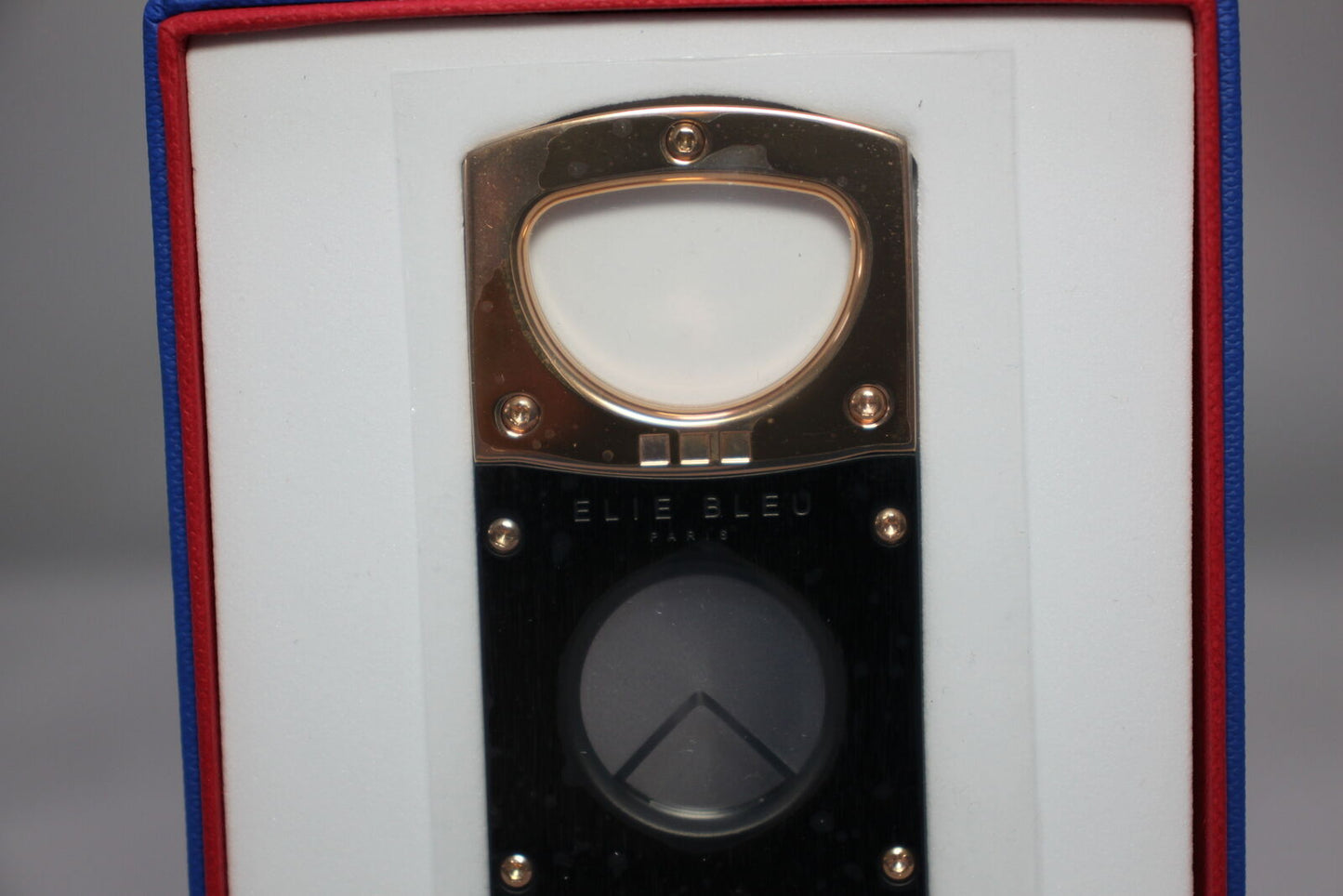 Elie Bleu Cigar Cutter Polished Rose Gold with Satin Black | EBC1002 New