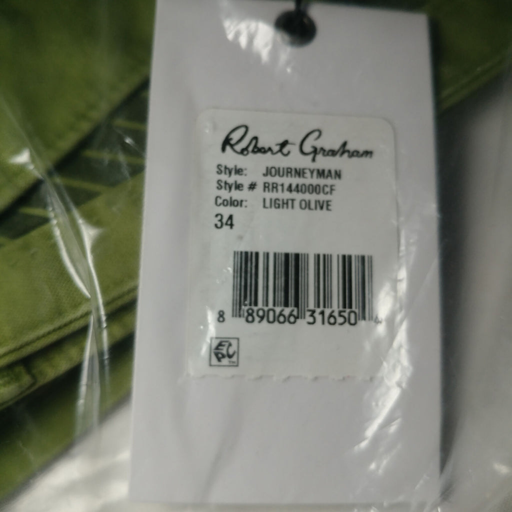 Robert Graham | JOURNEYMAN | Style: RR144000CF | Color: Light Olive | Size: 34