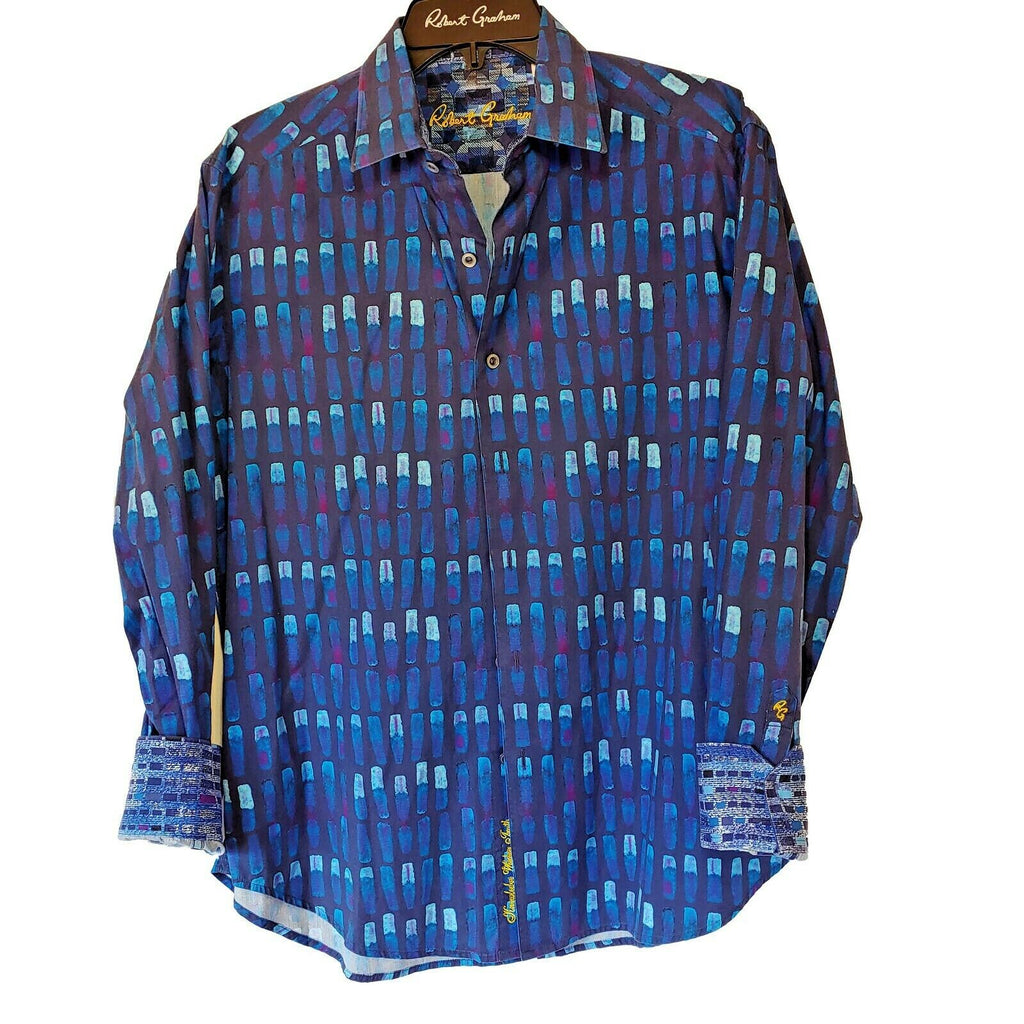 Robert Graham - Colorful Long Sleeve - Men's Medium Button Down Classic Fit