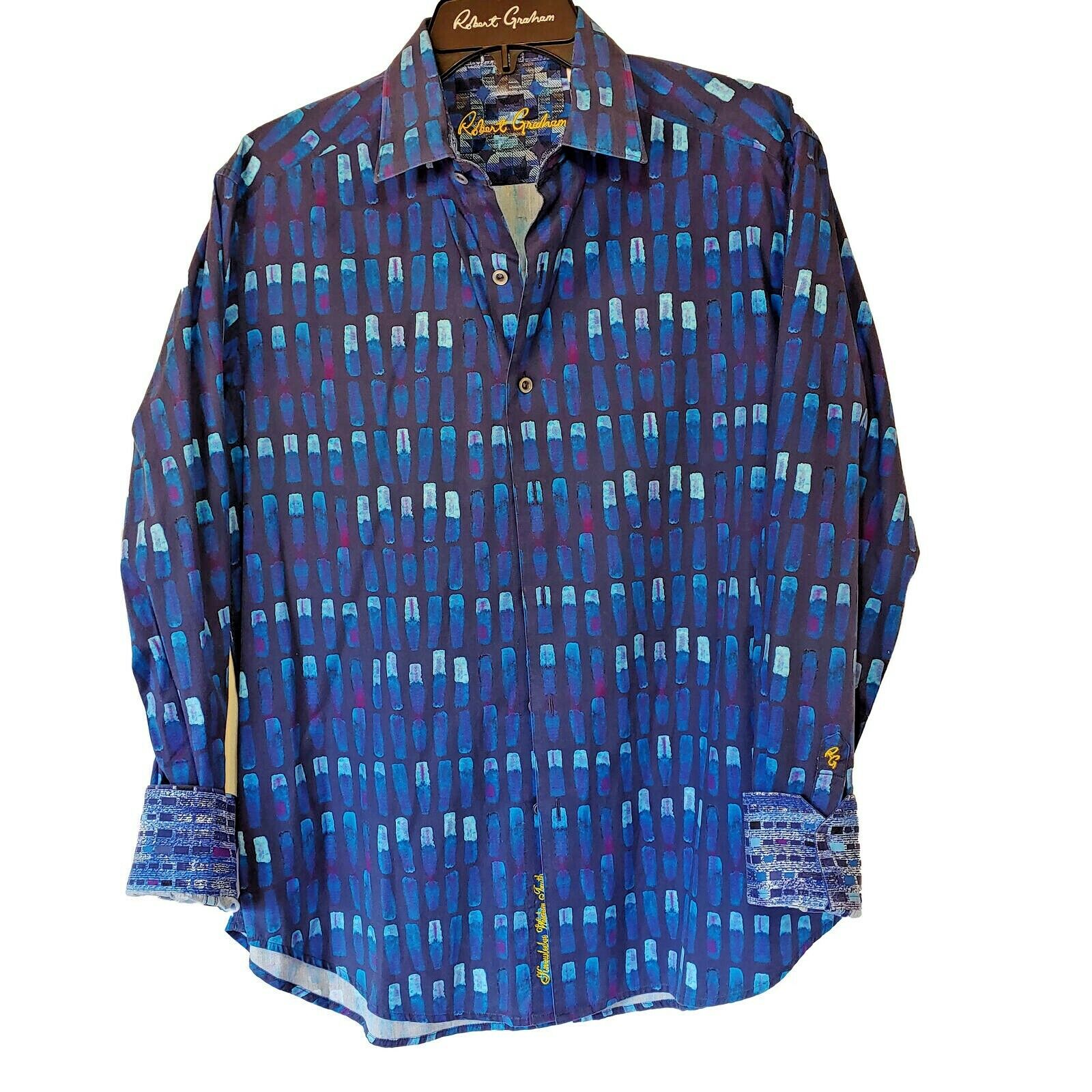 Robert Graham - Colorful Long Sleeve - Men's Medium Button Down Classic Fit
