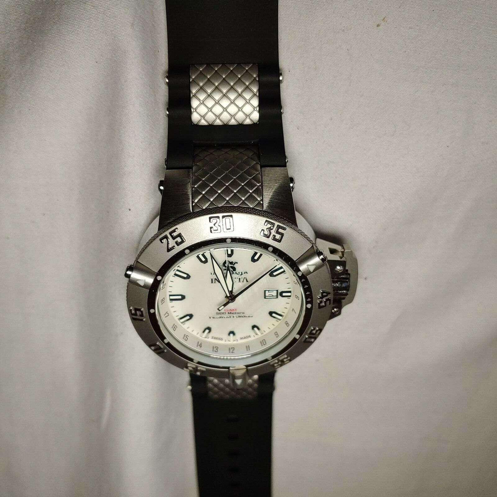 INVICTA SUBAQUA NOMA III MENS QUARTZ 50MM WHITE CASE STAINLESS STEEL DIAL