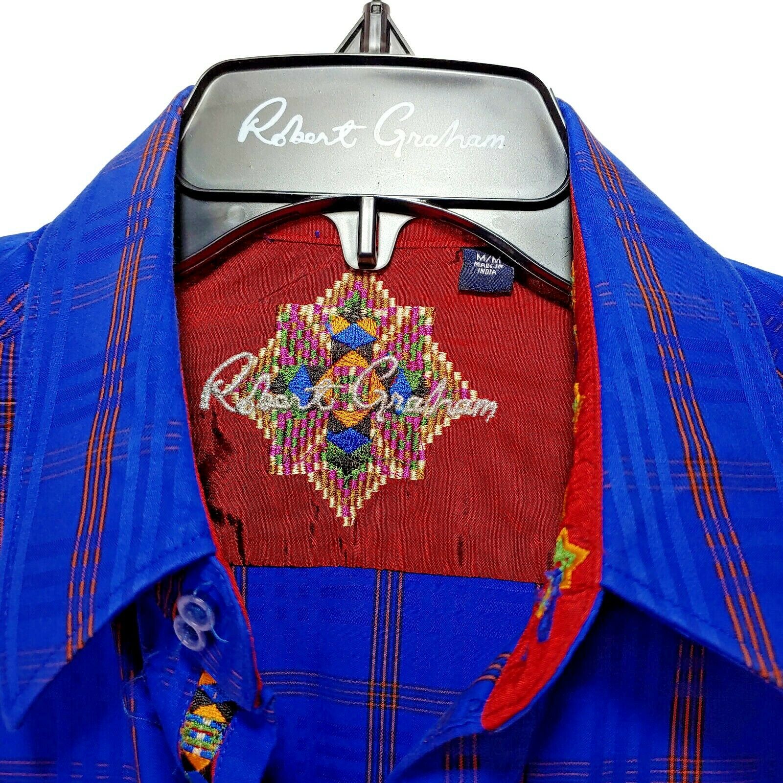 Robert Graham - Colorful Long Sleeve - Men's Medium Button Down Classic Fit