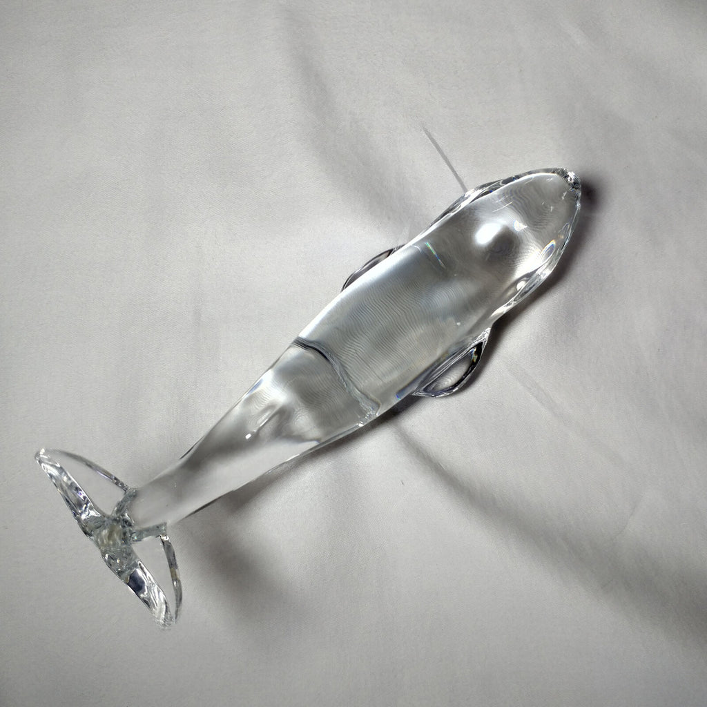 Baccarat Crystal Whale. Spectacular Heavyweight Beauty